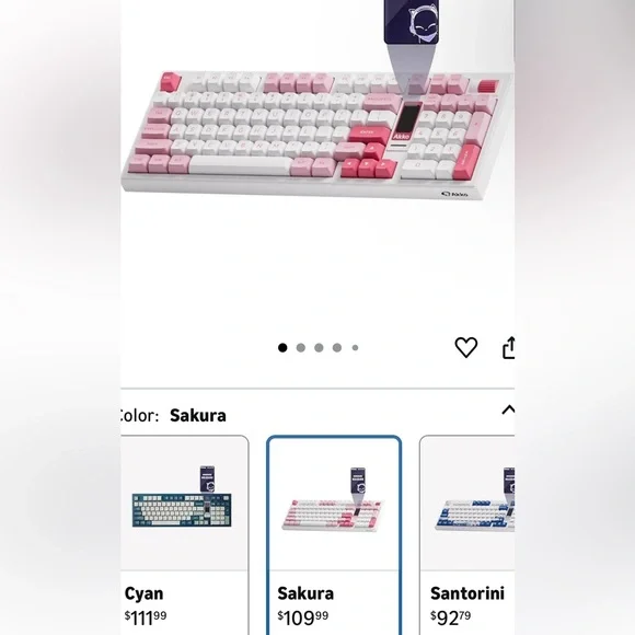 Sakura Pink Mechanical Keyboard Akko - Picture 7 of 9